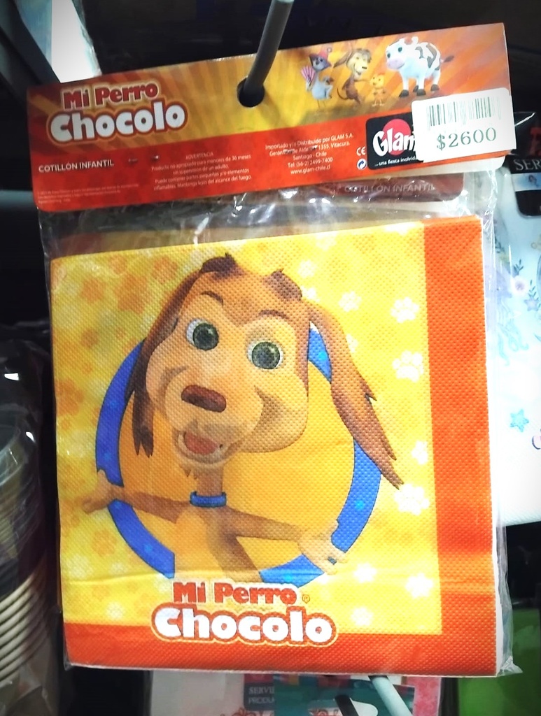 Servilletas Mi Perro Chocolo 12 unidades