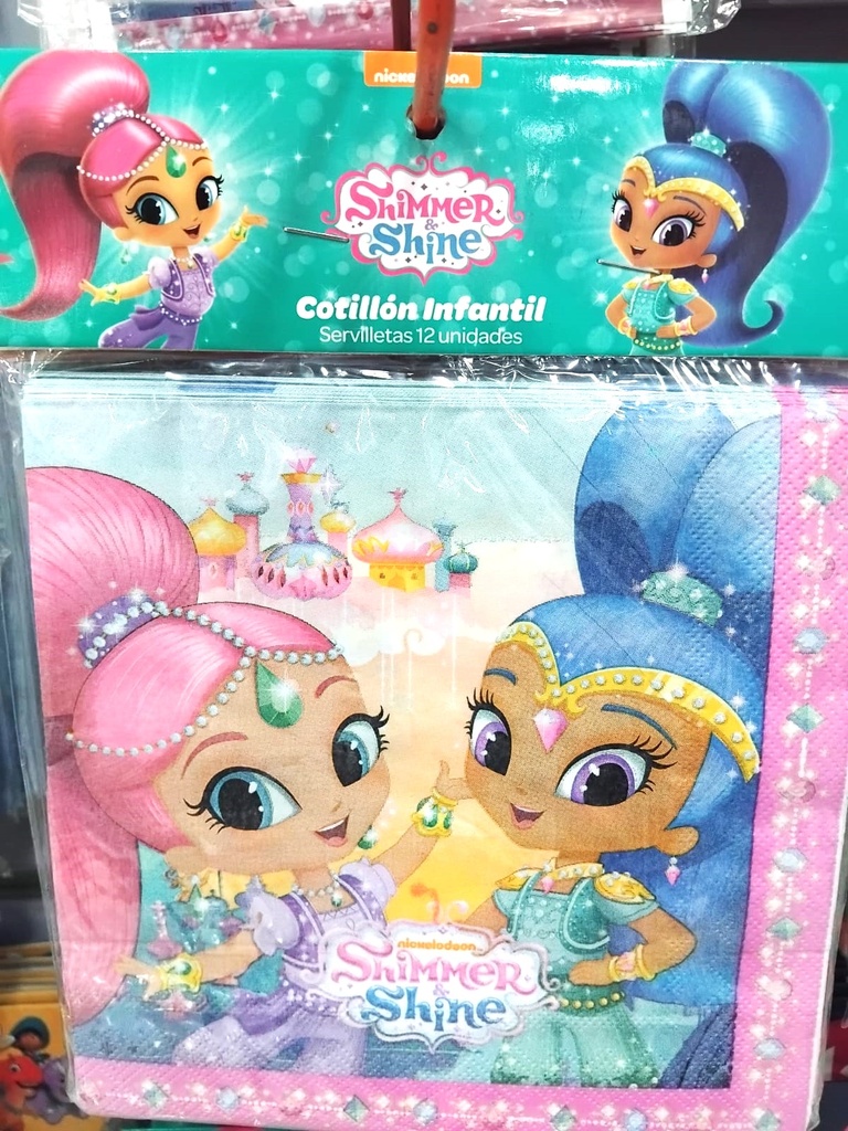 Servilletas Shimmer Shine 12 unidades