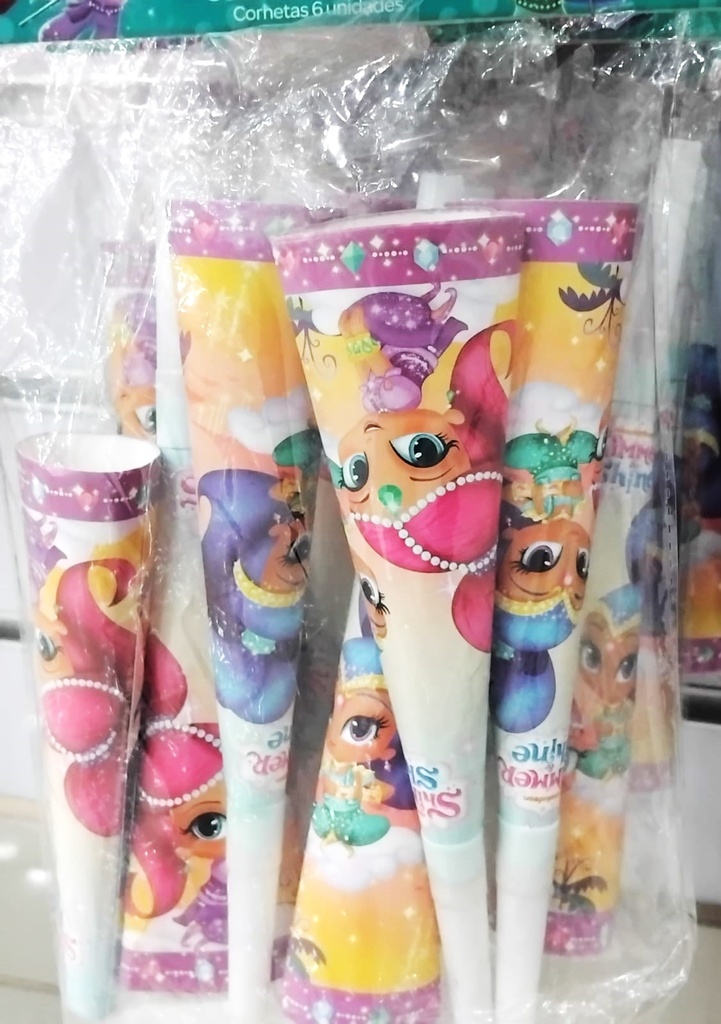 Cornetas Shimmer Shine 6 unidades