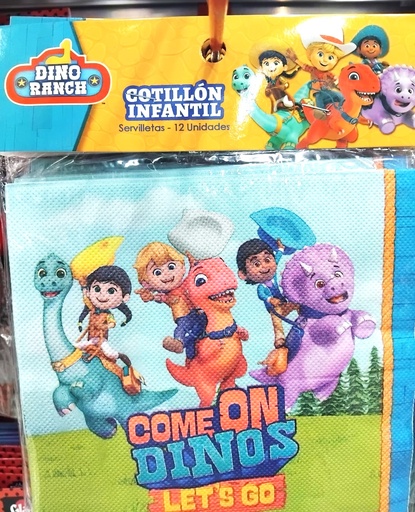 Servilletas Dino Ranch 12 unidades
